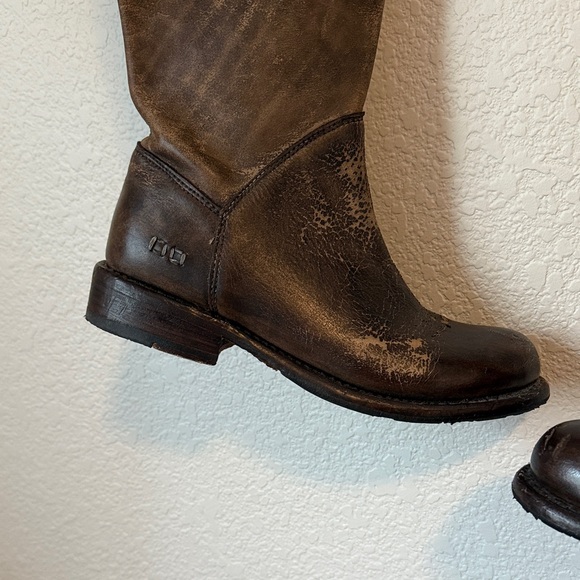 Bed-Stu Brown Leather Knee-High Leather Boots Manchester Size 6.5 - Picture 10 of 16